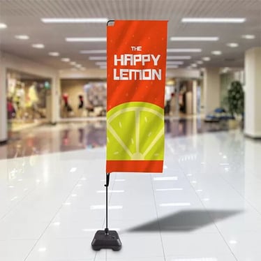 Event signage type - An indoor flag
