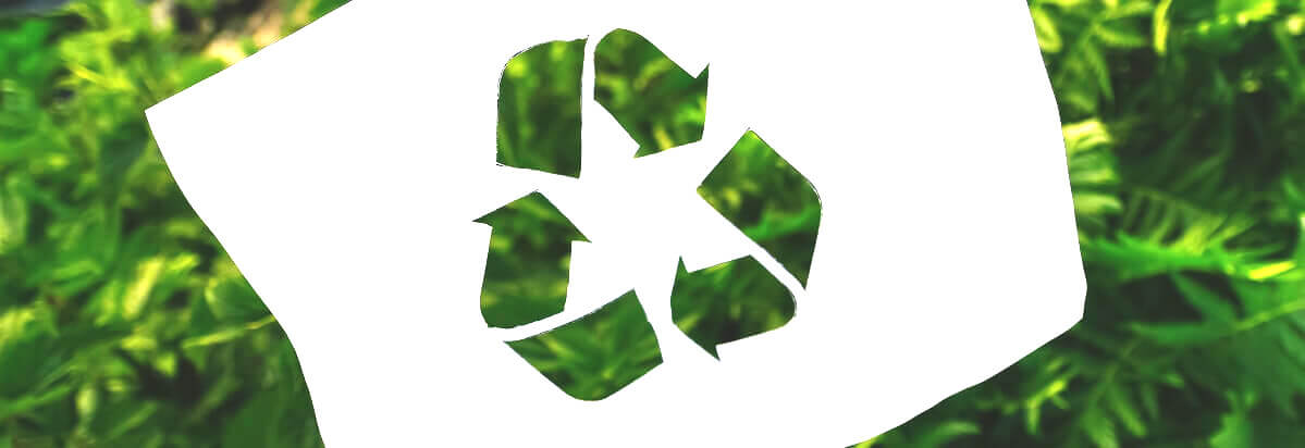 What is Eco-Friendly Printing - Recycle logo on sustainable paper